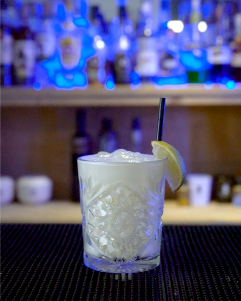 Brazilian Lemonade on a bar countertop