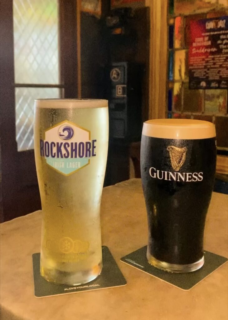 First time ordering Guinness and Rockshore cider