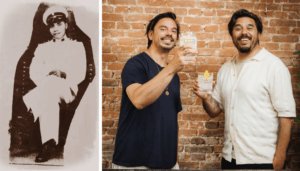 Bobby Alfons on the left and on the right his two grandsons.