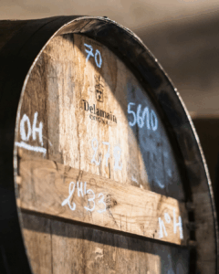 A brandy or cognac barrel